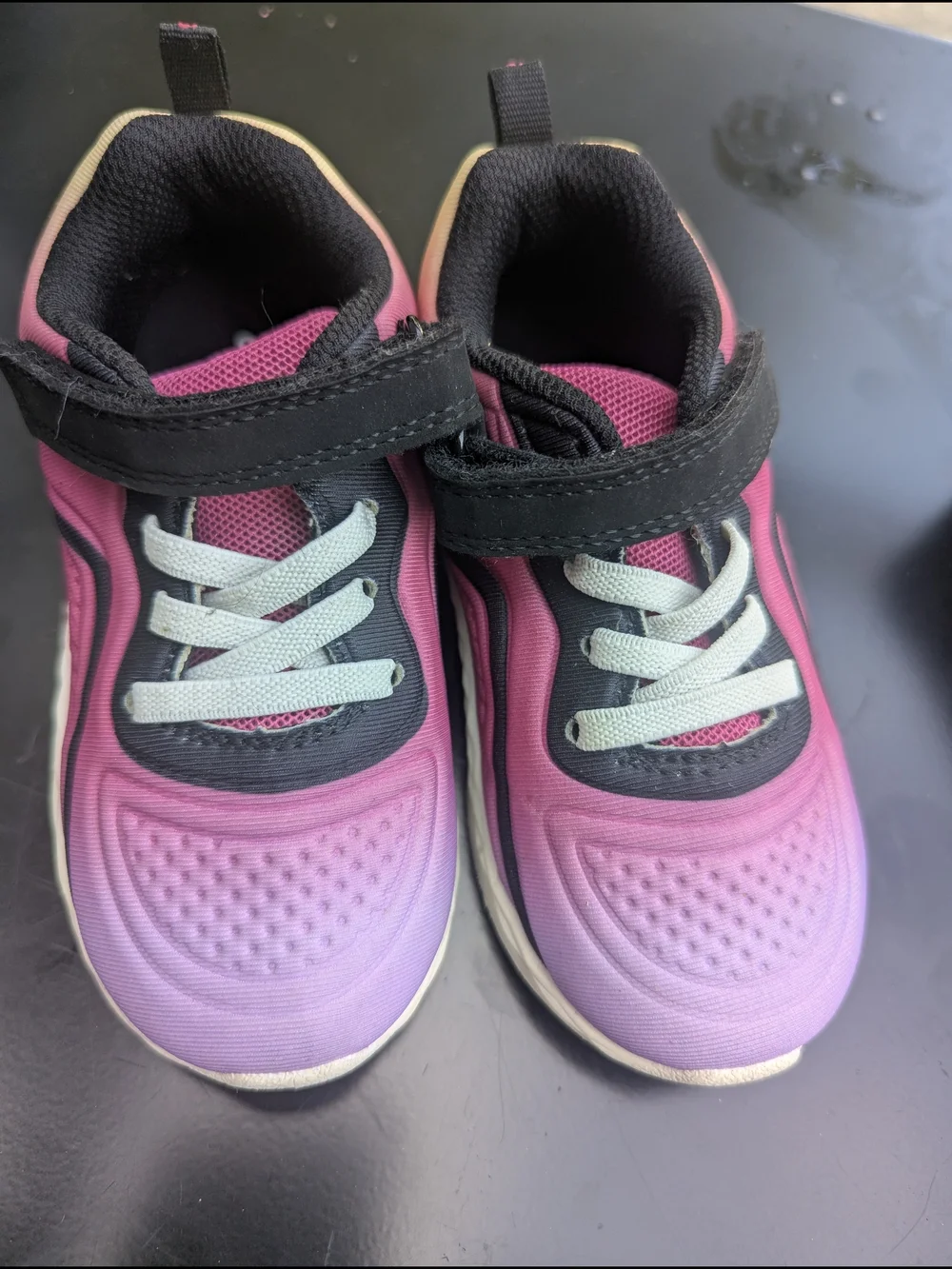 Carter's Pink to Lavender Gradient Kids Sneakers with Black Trim
